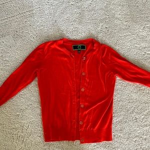 C. Wonder XS cardigan in red.  Like new.  Only worn twice.